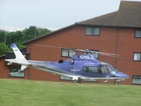 G-ESLH - Agusta A109 outside a hotel in Northampton - by Simon Palmer