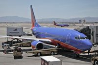 N712SW @ LAS - Southwest Airlines N712SW at Gate C16 as viewed from inside the terminal.