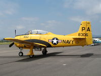N306WW @ APC - North American T-28B BuAer 138306 registered NX306WW and painted in yellow as US Navy PA/410 @ Napa County Airport, CA - by Steve Nation