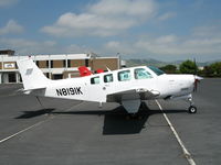 N8191K @ APC - Japan Air Lines/IASCO 1991 Beech A36 trainer (all white) @ Napa County Airport, CA - by Steve Nation