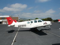 N8190G @ APC - Japan Air Lines/IASCO 1991 Beech A36 trainer in new colors @ Napa County Airport, CA - by Steve Nation
