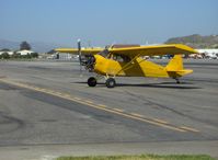 N3042M @ SZP - 1947 Piper PA-12 SUPER CRUISER, Lycoming O-360 180 Hp, taxi after landing Runway 22 - by Doug Robertson