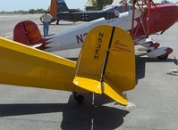 N53EH @ SZP - 1994 Hickman Bucker Jungmann, Lycoming AEIO-360 180 Hp, empennage with trim tabs - by Doug Robertson