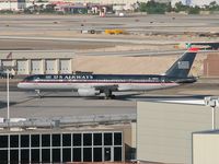 N630AU @ KLAS - US Airways / 1995 Boeing 757-2B7 / Leaving the terminal and headed out for take-off on RWY 25R.