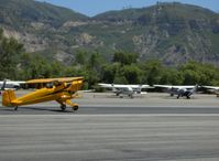N53EH @ SZP - 1994 Hickman Bucker Jungmann, Lycoming AEIO-360 180 Hp, landing Runway 22 - by Doug Robertson