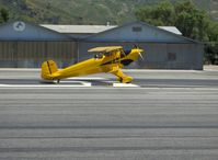 N1017U @ SZP - 1939 Bucker Jungmann C.A.S.A. 1.131, Lycoming O-360 180 Hp, landing Runway 22 - by Doug Robertson
