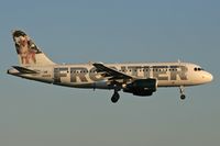 N920FR @ LAX - Frontier Airlines N920FR (FLT FFT405) from Denver Int'l (KDEN) on final approach to RWY 24R. - by Dean Heald