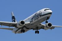 N754AS @ LAX - Alaska Airlines N754AS Spirit of Alaska (FLT ASA104) from Portland Int'l (KPDX) on final approach to RWY 24R.