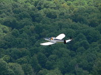 N93807 @ WI28 - 1946 415-C Ercoupe over NE Wisconsin - by JD