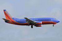 N316SW @ LAX - Southwest Airlines N316SW (FLT SWA756) from Norman Y Mineta San Jose Int'l (KSJC) on final approach to RWY 24R. - by Dean Heald