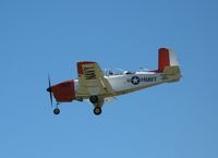 N162WB @ PAO - Beech T-34B BuAer 144055 Modex 162 Navy shooting 'touch and goes' @ Palo Alto Airport, CA - by Steve Nation