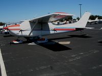 N4674E @ PAO - 1982 Cessna 182R with cockpit cover @ Palo Alto Airport, CA - by Steve Nation