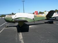 N548B @ PAO - 1948 Beech A35 Bonanza in Vietnam camo with cockpit cover @ Palo Alto Airport, CA - by Steve Nation