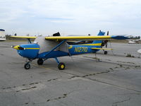 N1271Q @ AJO - Must be a Cal grad who owns this beautiful blue & gold 1971 Cessna 150L @ Corona Municipal Airport, CA - by Steve Nation