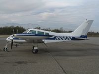 N1083Q @ AJO - PWG Inc. 1963 Cessna 310H late winter afternoon @ Corona Municipal Airport, CA - by Steve Nation