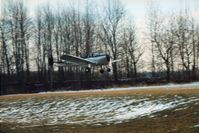N93807 @ WI28 - 1946 415-C landing on runway 25 at Rio Creek Airport