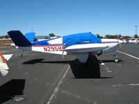 N2958B @ PAO - 1953 Beech D35 Bonanza with cockpit cover @ Palo Alto Airport, CA - by Steve Nation