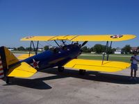 N55809 @ CLOW INT. - Stearman owned by Halm Aviation, Jun 2006 - by R. Verrando