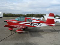 N847X @ AJO - 1972 American AA-1B Tr-2 Jeff Alpert titles @ Corona Municipal Airport, CA - by Steve Nation