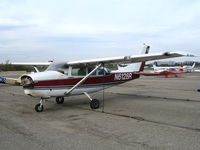 N6128R @ AJO - Romeo Air 1965 Cessna T210F (no prop) @ Corona Municipal Airport, CA - by Steve Nation