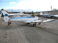 N93614 @ AJO - 1946 Ercoupe 415-C minus engine (stbd side-N# on rudder) @ Corona Municipal Airport, CA - by Steve Nation