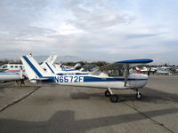 N6572F @ AJO - Air Carona 1966 Cessna 150F @ Corona Municipal Airport, CA - by Steve Nation