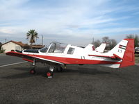 N9875N @ AJO - ex-Royal Jordanian Air Force 1976v Scottish Aviation Bulldog 120 @ Corona Municipal Airport, CA - by Steve Nation