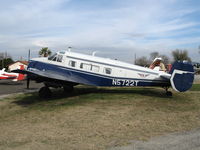 N5722T @ AJO - Trans Island (titles) 1960 Beech G18S @ Corona Municipal Airport, CA - by Steve Nation