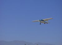 N704SL @ SZP - 1976 Cessna 150M, Continental O-200 100 Hp, on final for runway 22 - by Doug Robertson