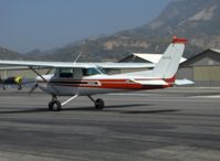 N5443L @ SZP - 1980 Cessna 152, Lycoming O-236-L2C 110 Hp, taxi to Runway 22 - by Doug Robertson