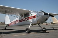 N90054 @ CPM - 1946 Cessna 140 N90054 parked on the ramp at Compton Municipal Airport (CPM). - by Dean Heald