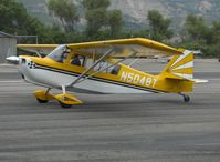 N5048T @ SZP - 1979 Bellanca 8KCAB DECATHLON, Lycoming AEIO-320 160 Hp, taxi to Runway 22 - by Doug Robertson