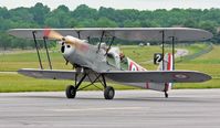 N711SV @ RDG - Stubby little Stamp biplane taxying in after a sortie. - by Daniel L. Berek