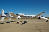 N281PR @ MHV - Between all the scrap metal in Mojave, Scaled Composites makes some weird looking futuristic crafts. This is Proteus, a high altitude platform which can carry different types of payloads, mostly used for telecommunications and reconnaissance. Proteus can - by Michael W. Rosa