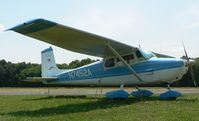 N7452A @ SMQ - The tail of this 1956 Cessna 172 is reminiscent of the DC-7C, introduced at that time. - by Daniel L. Berek