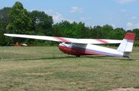 N33966 @ SMQ - Serene 1974 Schweizer glider - sailplane enjoys peaceful surroundings. - by Daniel L. Berek