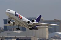 N396FE @ LAX - Fed Ex N396FE (FLT FDX3019) climbing out from RWY 25L enroute to Chicago O'Hare Int'l (KORD).