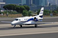 N632BL @ SMO - 2001 Cessna 560XL N632BL on takeoff roll RWY 21 enroute to Aspen Pitkin Co Sardy Field (KASE).