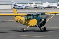 N19896 @ SMO - 1972 Cessna 172M N19896 taxiing to RWY 21 with Linda at the controls. - by Dean Heald
