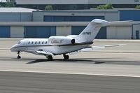 N978QS @ SMO - Nose gear touchdown for 2002 Cessna 750 Citation X N978QS, from Las Vegas McCarran Int'l (KLAS), landing on RWY 21.