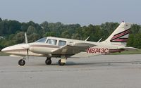 N8743C @ FWN - Showing off all  her glory is this 1976 Seneca II, still decked out in its Bicentennial glory. - by Daniel L. Berek