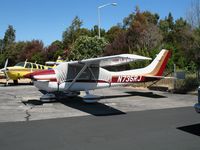 N735RJ @ PAO - 1977 Cessna 182Q 260HP Fuel Injection mod by Peterson on a sunny Saturday afternoon @ Palo Alto Municipal Airport, CA - by Steve Nation