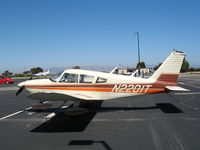 N2201T @ PAO - Angein-based 1971 Piper PA-28-180 sans cockpit cover visting on a sunny Saturday afternoon @ Palo Alto Municipal Airport, CA - by Steve Nation