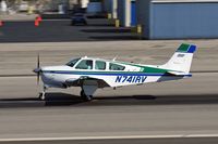N741RV @ SMO - 1987 Beech F33A N741RV during takeoff roll on RWY 21 at Santa Monica Municipal Airport (KSMO) - Santa Monica, California. - by Dean Heald