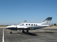N678SW @ PAO - M E Mullay Inc 1991 Cessna 421C in sunshine @ Palo Alto Municipal Airport, CA - by Steve Nation