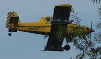N4537X @ DAN - Air Tractor AT-502 at work over  Oak Hills  in the western part of the City of Danville Va. spraying for the Gypsy Moth. - by Richard T Davis
