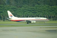 9M-MQE @ SIN - Just touched down at Changi - thrust reversers deployed - by Micha Lueck