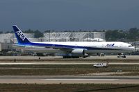 JA735A @ LAX - Brand new 777-381/ER delivered June 2006 - ANA JA735A (FLT ANA6) taxiing to the Bradley International terminal after arrival from Narita Int'l (RJAA) on RWY 24R.