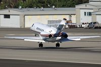 N832QS @ SMO - 2004 Raytheon Hawker 800XP N832QS taking off from RWY 21 at Santa Monica Municipal Airport (KSMO) - Santa Monica, California.