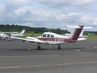 G-BZOY @ EGTB - Beech Duchess at Booker